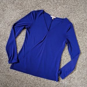 LAST CHANCE Banana Republic Wrap Royal Blue Top